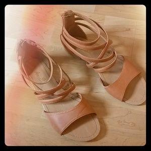 2 for $25!! Light brown strappy sandals